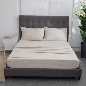 Draps de <span class=keywords><strong>lit</strong></span> 100% lin chanvre pour hôtel - Product Image 2