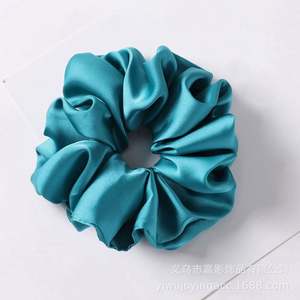 Coleteros de tela de seda extragrandes de moda para mujer, coleteros elásticos de gasa coreanos, sujetadores de cola de caballo con diseño floral y geométrico - Product Image 5