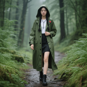 Chubasquero impermeable ligero <span class=keywords><strong>para</strong></span> adultos, deportes al aire libre, senderismo, equipo <span class=keywords><strong>de</strong></span> <span class=keywords><strong>lluvia</strong></span> <span class=keywords><strong>para</strong></span> viajes y paseos <span class=keywords><strong>de</strong></span> perros, uso diario elegante - Product Image 4