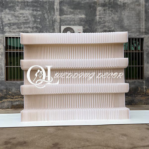 Supporto da <span class=keywords><strong>tavolo</strong></span> pieghevole in carta a nido d'ape per Stretching pesante <span class=keywords><strong>tavolo</strong></span> da Dessert da finestra in carta Art Booth colonna espositiva - Product Image 3