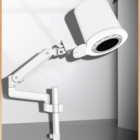 Lampu Tanpa Bayangan 80W dengan Kecepatan Dapat Diatur, Daya Hisap Kuat, Pengumpul Debu Kuku, Dudukan Lengan Logam, Vacuum Cleaner Kuku untuk Salon Kecantikan
