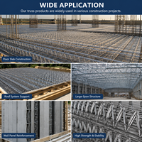 Sistem Atap Truss Baja Tahan Karat Model Lattice Girder, Kekuatan Tinggi, Bentangan Lebar, Pemasangan Cepat, Struktur Bengkel Gudang