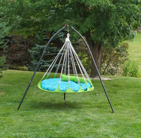 Élégant suspendu Nest Spinner Tree Swing oeuf blanc cocon balançoire avec support