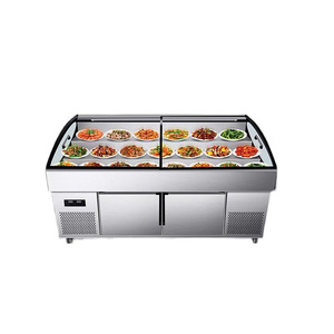 Refrigerador Comercial para Supermercado, Exhibidor Abierto para Pescado, Mariscos Congelados, Carne, Verduras - Product Image 4