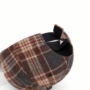 2025 New Autumn Winter Classic Checkered Baseball <b>Cap</b> Outdoor Windproof Houndstooth Baseball <b>Caps</b> for <b>Women</b> Men - Product Image 5