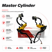 Bomba de Freno Hidráulica Modificada para Motocicleta 19RCS, Cilindro Maestro Radial con Bomba Doble, Rendimiento Estable, Freno de Manillar para Acrobacias
