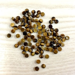 Pietre preziose 4 millimetri rotonda cabochons agata occhio di tigre quarzo jasper <span class=keywords><strong>pietra</strong></span> rotonda 4 millimetri cabochon per monili che fanno - Product Image 3