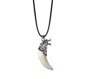 Collar Retro con Dientes de Lobo, Dragón, Búho, Tigre y Tiburón para Hombre y Mujer, Regalo de Pareja, Collar de Dientes de Animales, Collar <span class=keywords><strong>Rock</strong></span> Cool, Amuleto de la Suerte - Product Image 5