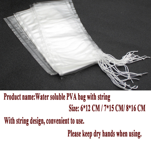 Bolsa de pesca PVA Soluble en agua con <span class=keywords><strong>Taska</strong></span>, cadena de PVA de avería para carpa, bolsa de cebo de Boilie grueso, bolsa de alimentador de pesca 084 - Product Image 2