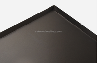 Plaque de cuisson antiadhésive, prix d'usine, utilisée pour la fabrication de plaques à pain, plaque de cuisson à 45 biseaux