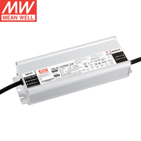 Controlador LED Meanwell HLG-320H-12A CC CV 320W 12V 22A IP65 Resistente al Agua, Fuente de Alimentación de 24 Voltios Mean Well con Función de Atenuación PFC