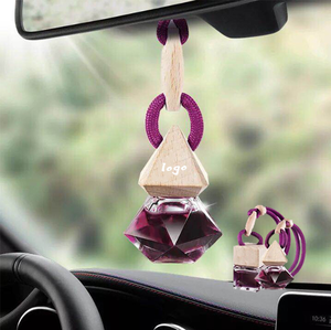 6Ml 8Ml Rỗng Xe Nước Hoa Thủy Tinh Chai Với Dây Treo Xe Nước Hoa Treo Khuếch Tán - Product Image 3