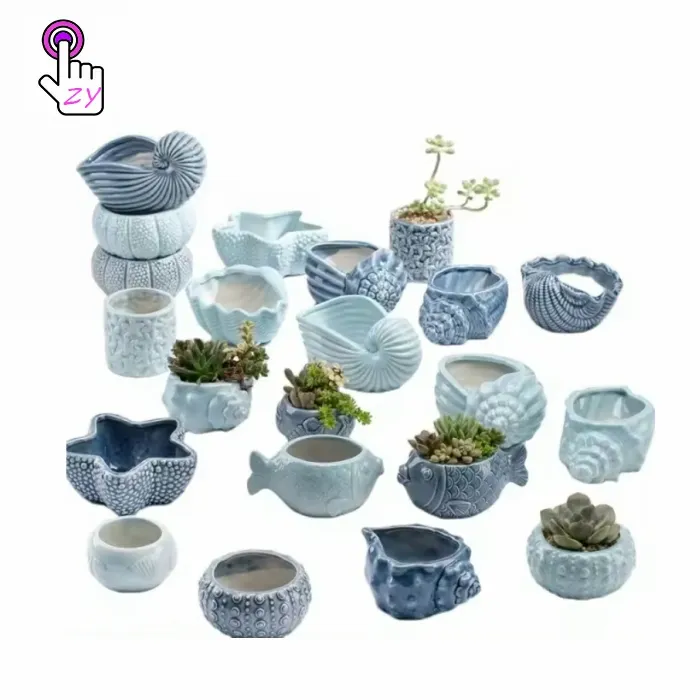 Cactus personalizzato carino all'ingrosso giardinaggio domestico al coperto vasi da fiori in porcellana di lusso unici per suculenti