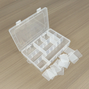 Transparent Plastic Storage Box 24 Compartments Detachable For Jewelry Beads Tools Parts Desktop Organizer - Product Image 2