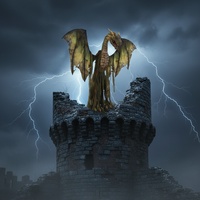 Nouvelle Décoration Animatronique Dragon Volant de Forêt d'Hiver 8 pieds pour Halloween 2026, Vente en Gros, pour Extérieur et Intérieur