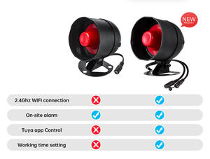KERUI Tuya WIFI 大音量スピーカー 110dB 防犯 無線サイレン ホームセキュリティアラームシステム PIR検知器 ドアセンサー - Product Image 5