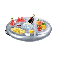 Porte-boisson de piscine gonflable, flotteur de piscine, plateau pour nourriture et boissons, bière, vin