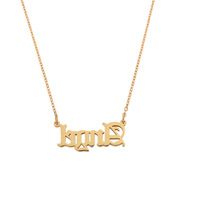 Collier pendentif lettre pour femme, design électrocardiogramme, bijoux tendance, accessoire de mode pour usage quotidien, vente en gros