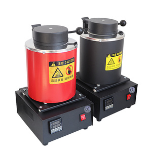 فرن صهر المعادن المصغر للذهب والفضة والألومنيوم والفولاذ، ماكينة سبك المجوهرات وصهرها بدرجة حرارة عالية بسعة 1 كجم، 2 كجم، 3 كجم - Product Image 4