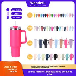 Vaso Térmico de Acero Inoxidable de 40 oz para Stanley con Asa Portátil y Popote para Coche para Uso Automotriz Venta al por Mayor Promocional para Empresas - Product Image 3