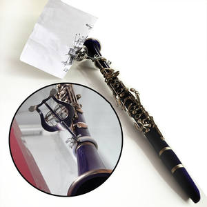Clip de marcha de <span class=keywords><strong>clarinete</strong></span>, accesorios de instrumentos musicales, clip de música de tubería negra, <span class=keywords><strong>oboe</strong></span>, portátil, de acero inoxidable, clip de música - Product Image 5
