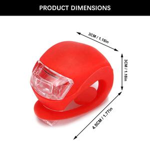 LINLI थोक साइकिल गौण 2 पैक मिनी सिलिकॉन बाइक प्रकाश बैटरी संचालित पहाड़ बाइक रोशनी सस्ते दैनिक बाइक दीपक - Product Image 3