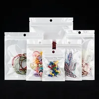 Sacs refermables en film perlé avec logo imprimé personnalisé, emballage en plastique translucide pour étuis de téléphone portable et câbles, taille personnalisée