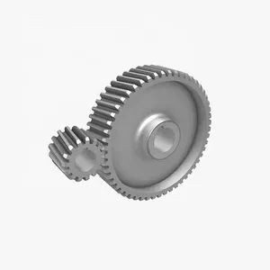 Customized Hard Teeth Industrial Carbon Alloy Steel Helical Gears Design for Hay and Feed Baler Factory Direct CNC Machinery