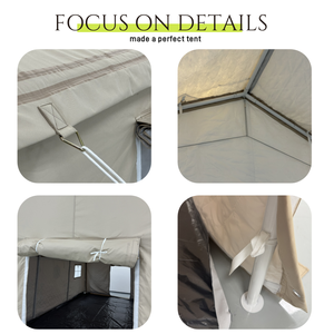 Tienda <span class=keywords><strong>de</strong></span> Campaña <span class=keywords><strong>de</strong></span> Invierno <span class=keywords><strong>para</strong></span> 12 <span class=keywords><strong>Personas</strong></span>, Lona Caqui, <span class=keywords><strong>para</strong></span> Campamento al Aire Libre, Impermeable, Tente Humanitaire - Product Image 5