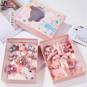 2021 new hairpin 10-piece set Korean baby hair accessories bow hairpin baby side clip headdress