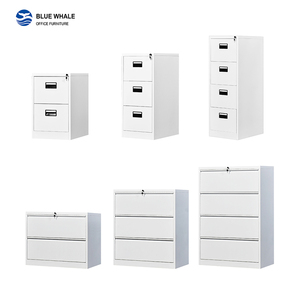 Armoire d'archives verticale en acier à 3 tiroirs avec serrure, démontable et assemblable, pour vente en gros - Product Image 5