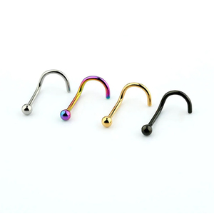 G23 Titanium <strong>Nose</strong> Pin Jewelry <strong>Nose</strong> Pin Piercing <strong>Small</strong> Ball <strong>Nose</strong> <strong>Rings</strong> Piercing Ear Studs Earrings - Product Image 1