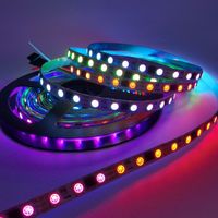 Tira de LED RGBIC Ws2811 Ws2812b Ws2815 DC 5V 12V 24V 30/60/144leds/m 5M 10M Rollo SMD5050 Pixel Direccionable y Programable para KTV