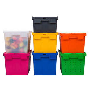 Heavy Duty Stackable Plastic <b>Crates</b> Solid Turnover Containers for Warehouse Logistics <b>Storage</b> Wholesale Factory Supply - Product Image 4