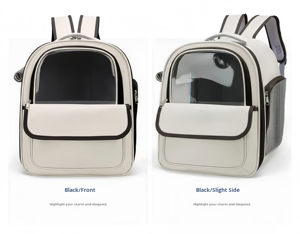 शीर्ष ग्रेड पोर्टेबल बिल्ली यात्रा बैग दो कंधे के पालतू वाहक आउटडोर हवादार पक्ष जिपर खोलने - Product Image 6