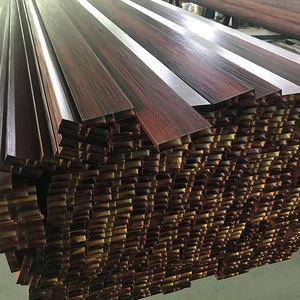 ガーデンフェンスパネル屋外用家具押し出しアルミ木目プロファイルフェンススラットスクエアチューブ - Product Image 6