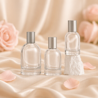 Flacon de parfum vide de luxe rechargeable en gros, 100 ml, en verre, pour parfums de luxe 30 ml, 50 ml avec boîte