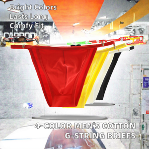 Biancheria intima da <span class=keywords><strong>uomo</strong></span> in cotone Sexy a 4 colori <span class=keywords><strong>con</strong></span> spalline sospensive a vita bassa e sacchetto antiproiettile <span class=keywords><strong>con</strong></span> infradito - Product Image 3