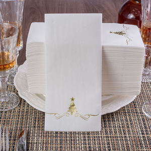 Serviettes en <span class=keywords><strong>papier</strong></span> de luxe de la série Premium Golden, serviettes de cocktail personnalisées en or, logo personnalisé imprimé pour les banquets de mariage haut de gamme - Product Image 3