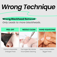 Bandes nasales nettoyantes en profondeur à la boue volcanique pour l'élimination des points noirs, masque facial minimisant les pores, patch nasal au charbon de bambou avec logo personnalisé
