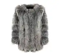 Winter Warm Vos Faux Fur Lange Jassen Vrouwen Hoge Kwaliteit Bont Bovenkleding Vos Faux Fur Jassen