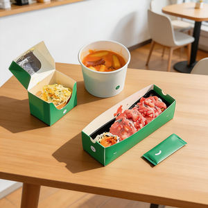 Caja <span class=keywords><strong>de</strong></span> cartón personalizada con ventana para hot dogs, pizza y <span class=keywords><strong>tostadas</strong></span> <span class=keywords><strong>de</strong></span> huevo, empaque para comida para llevar para restaurantes - Product Image 2