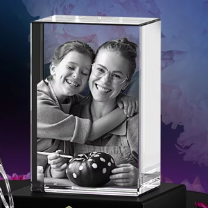 K9 cristal 3D <span class=keywords><strong>photo</strong></span> personnalisée cristal laser 3D cube de cristal gravé personnalisé avec base de lumière led - Product Image 4