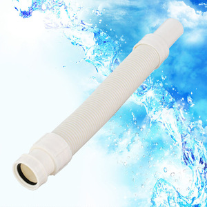 Tuyau de vidange en plastique Saint Ruijia, courbure en S, anti-odeur, pour lavabos et éviers, avec fil d'acier, matériau ABS - Product Image 1