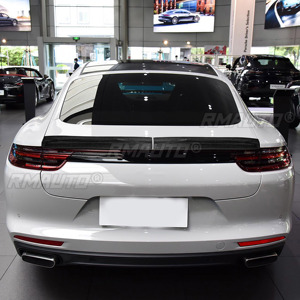 สปอยเลอร์หลังคาร์บอนไฟเบอร์แท้ 2 ชิ้น สำหรับตกแต่งฝากระโปรงท้ายรถยนต์ Porsche Panamera 971 Turbo ปี 2018 2019 2020 2021 - Product Image 5