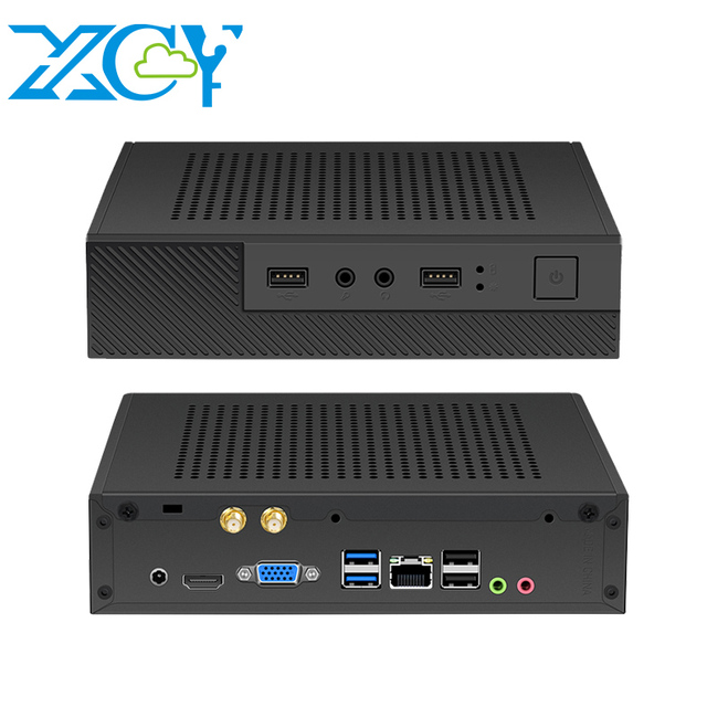 XCY Intel I7 1255U DDR4 M.2 SSD HD-MI VGA Gigabit Lan Port Desktop Win11 Office HTPC Portable Mini PC Computer With Quiet Fan