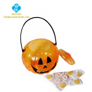 Seau de bonbons en plastique pour Halloween, marque <span class=keywords><strong>Domdom</strong></span>, tablette de bonbons, saveur fruitée, glucose, saveur d'orange, pack cadeau 1,5 g, certifié pour enfants - Product Image 2