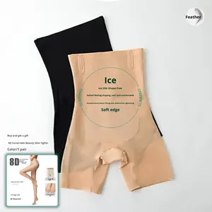 Pantaloni Modellanti Estivi da Donna Senza Cuciture Sexy con Controllo <span class=keywords><strong>Pancia</strong></span> <span class=keywords><strong>e</strong></span> <span class=keywords><strong>Fianchi</strong></span> Vita Media-Alta - Product Image 1