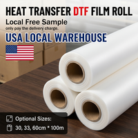 Muestra Gratuita de Película de Transferencia Térmica DTF de 24 Pulgadas x 328 Pies, de Una Sola Cara, Despegable en Caliente y en Frío, para Impresoras DTF L1800