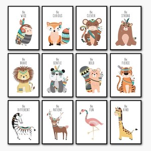 Scuola materna astronauta Baby Room pittura su tela di arte nordica moderna pittura da parete arte da parete pittura da <span class=keywords><strong>camera</strong></span> per bambini - Product Image 2
